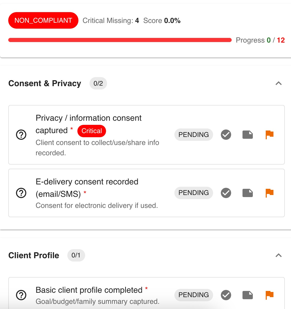 Compliance screenshot 2